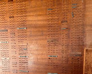 "RARE 4' × 8' Original Fort Worth Star-Telegram Chapel Slug Board – Museum-Quality Historic Display"