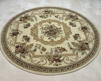 Unique Loom Classic Aubusson Round Area Rug 6‘ x 6‘(Design 2513A-FER77)