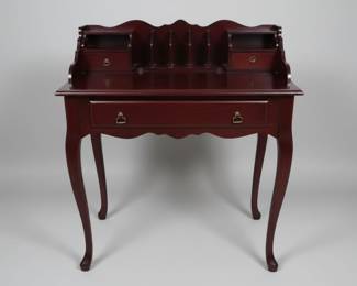 Vintage Mahogany Queen Anne Style Secretary Desk
