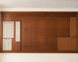 RARE 4' × 8' Original Fort Worth Star-Telegram Chapel Slug Board – Museum-Quality Historic Display