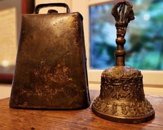 Antique Cow Bell and Dinner Bell