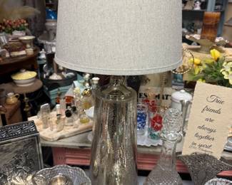 Mercury glass lamp