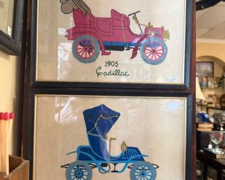 vintage framed art
