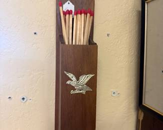 vintage match holder