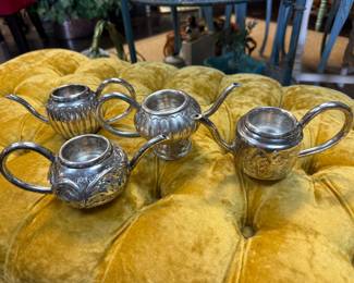 Small Vintage silver-plated tea pots