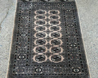 Lot 13: Hand Woven Bokhara Area Rug 