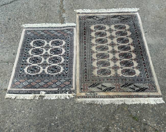 Lot 15: Hand Woven Bokhara Rugs  