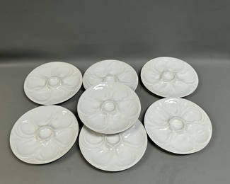 Lot 24: Ceramic Oyster Plates 9”