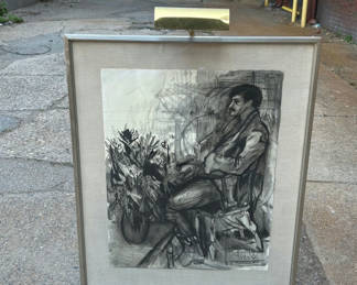 Lot 30: RISD Artist Charcoal Study Art Portrait 
