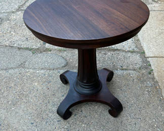 Lot 50: Round End/ Side Table 