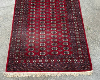 Lot 12: Red Bokhara Room Size Rug