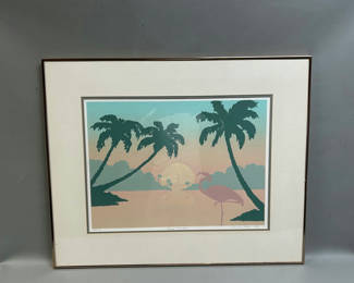 Lot 2: Signed Claudia Reese Serigraph "Almost Paradise"