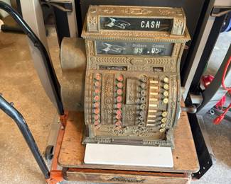 Brass cash register (works)