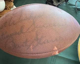 Football autographed by Bart Starr
