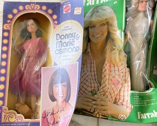 Marie Osmond & Farrah Fawcet dolls