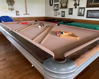 Vintage Brunswick snooker table