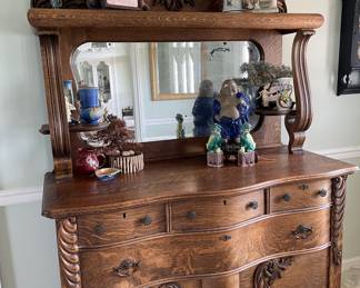 Antique oak sideboard