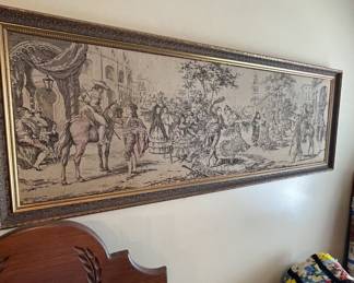 Framed tapestry