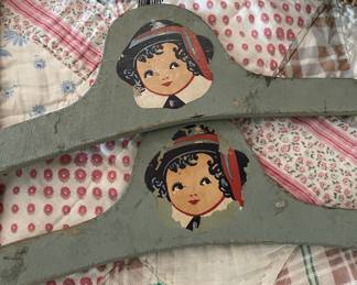 Child's vintage clothes hangers