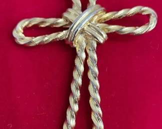 Large Gold Colored Cross Necklace