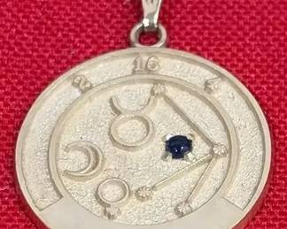 14kt Gold Horoscope Pendant