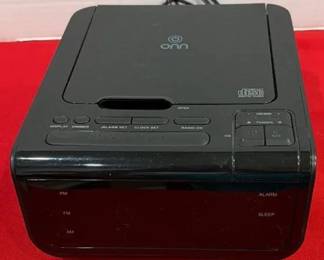 ONN Compact Disc Player Alarm clock AM FM Radio