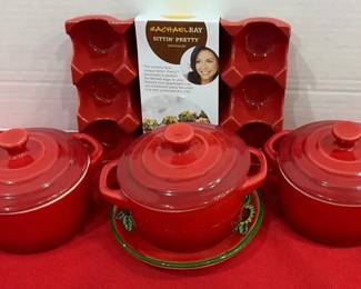 Red Ceramic Kitchen Items
