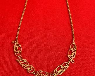 Vintage Sarah Coventry Language of Love Necklace