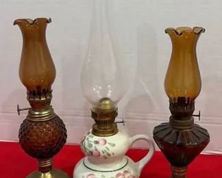 Vintage Mini Oil Lamps