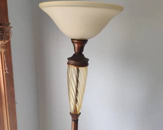 Slim Glass Torchiere