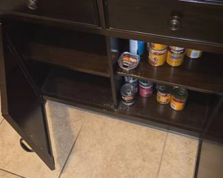 Black TwoDrawer Console Cabinet second image