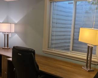 Brushed Nickel Table Lamps with USB third image