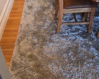 Gray Plush Shag Rug x second image