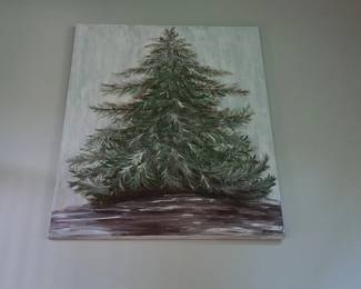 Original Evergreen Tree Painting