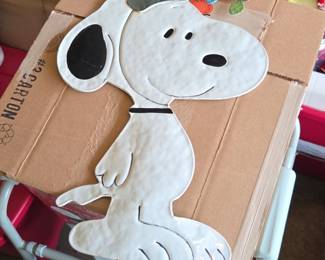 Snoopy Christmas Yard Stake