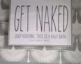 Funny Bathroom Wall Sign