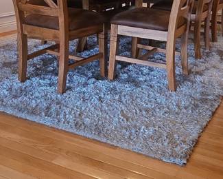 Gray Plush Shag Rug x