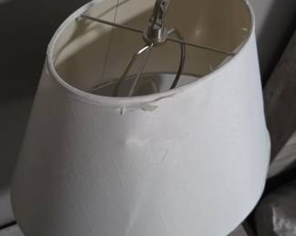 Brushed Nickel Leaf Lamp second image