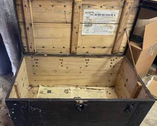 Vintage Trunk-James S. Topham-Maker-Washington D.C.,