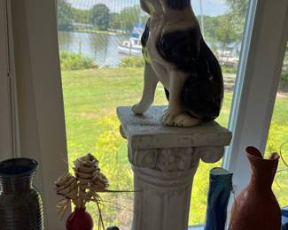 Dog Planter, Pedestal