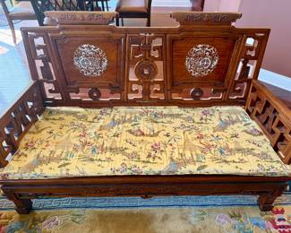 Rosewood 1850’s Hand carved sofa