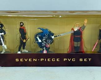 Big Blast Grendel '98 Premier Series Hunter Rose Action Figure, Blister Pack Has Separated From Card, Grendel Seven-Piece PVC Figurine Set, In Original Packaging