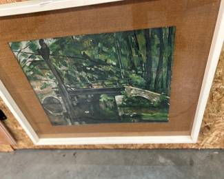 Print of Cezanne "Green Bridge"