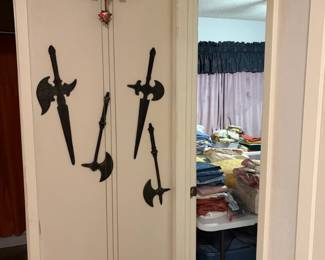 Shield and Armor Art and cuckoo clock