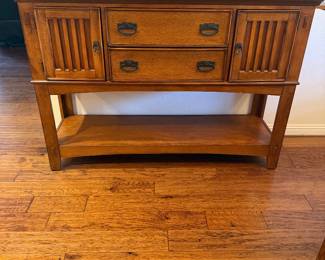 Matching solid wood buffet table measurements next pictures