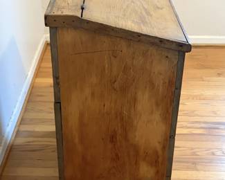 Antique Primitive Pine Blanket Chest / Storage Trunk – Lift Top