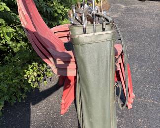 Antique golf clubs