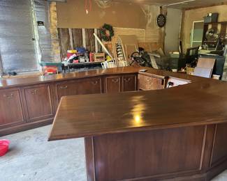 Executive writing desk w/ phone system