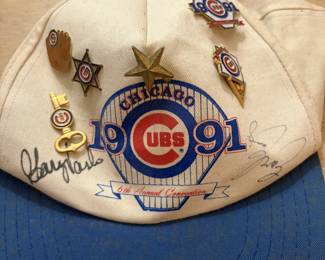 Autographs and pins from the 1991 Cubs Convention