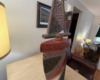 Unique pottery crystal art fusion